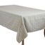 Gray Cotton-Polyester Stitched Line Tablecloth