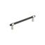 6-5/16" Matte Black and Polished Nickel Bar Pull