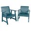 Nantucket Blue Poly Lumber Outdoor Garden Chairs Set