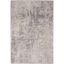 Ivory Abstract Power-Loomed Synthetic 5'3" x 7'3" Area Rug