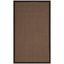 Brown Sisal and Jute 4' x 6' Rectangular Area Rug