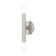 Copenhagen Brushed Nickel 2-Light Industrial Wall Sconce