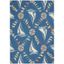 Nautical Blue Rectangular Synthetic Indoor/Outdoor Area Rug