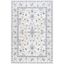 Light Blue Medallion 5' x 7' Stain-Resistant Washable Rug