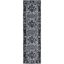 Vintage Light and Dark Grey Oriental Runner Rug