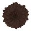 Chocolate Felt Flower Shaped Throw Pillow