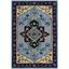 Bellagio Light Blue and Multi Wool Tufted Area Rug