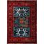 Vintage Red and Light Blue Persian Style 8' x 10' Area Rug