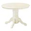 Warwick Off-White Round Wood Dining Table, 42"