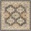 Aspen Beige and Brown 7' Square Hand Tufted Wool Rug