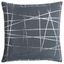 Medium Gray Abstract Foil Accent Pillow