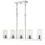 Verlana Chrome 5-Light Glass Pendant Chandelier