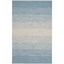 Montauk 5' x 8' Blue/Ivory Flat Woven Wool Cotton Area Rug