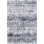 Amelia Grey and Ivory Synthetic 5'3" x 7'6" Hand-Knotted Area Rug