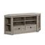 Split Oak 61" Corner TV Stand with Cabinet