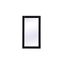 Black Rectangular MDF Vanity Mirror 18x32 Inch