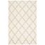 Ivory Camel 5' x 8' Handmade Wool & Viscose Geometric Area Rug