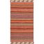 Lenore Multicolor Stripe Hand-Woven Cotton 3' x 5' Area Rug