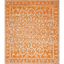 Copper and Gray Hand-Knotted Wool Area Rug 6' x 9'