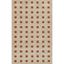 Rust and Beige Geometric Handmade Wool Tufted Rug