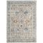 Abstract Swirls 6' x 9' Reversible Synthetic Gray Area Rug