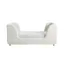 Cream Boucle Upholstered Toddler Bed with Sculpted Panels