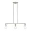 Lansdale 24" Brushed Nickel 3-Light Linear Chandelier