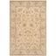 Ivory and Light Gold Hand-Tufted Wool Area Rug 4' x 6'