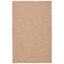 Beige 4' x 6' Handmade Wool and Cotton Area Rug