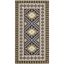 Veranda Chocolate & Green Synthetic Rectangular Indoor/Outdoor Rug