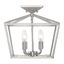 Townsend Satin Nickel 4-Light Semi-Flush Mount Ceiling Fixture