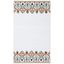 Ivory and Orange Geometric Hand-Loomed Cotton Area Rug