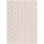 Ivory Rectangular 8' x 10' Synthetic Stain-Resistant Area Rug