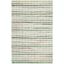 Green Multi Handwoven Wool Cotton Area Rug 5' x 8'