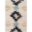 Ivory and Dark Grey Hand-Tufted Wool Area Rug