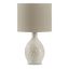 Garinton Cream Ceramic Table Lamp with Textured Base