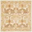 Heirloom Elegance 6' Square Hand-Tufted Wool Rug in Beige and Gold