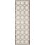 Ivory and Light Grey Geometric Reversible Runner Rug 2'3" x 11'