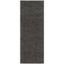 Luxurious Athens Dark Grey Hand-Knotted Shag Runner Rug