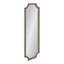 Graywash Solid Wood Scalloped 20x53 Vanity Wall Mirror