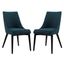 Azure Upholstered Metal Side Chair Set of 2