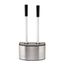 Stainless Steel 2-in-1 Toilet Brush and Plunger Set with Holder