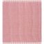 Ivory and Red Cotton 4' Square Handwoven Montauk Rug