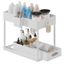 White Double Sliding 2-Tier Under Sink Organizer