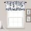 Tanisha Navy and White Floral Light Filtering Valance