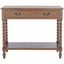 Athena Farmhouse 40" Brown Wood Console Table with Storage