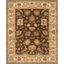 Bergama Brown and Ivory Hand-Tufted Wool 8' x 10' Area Rug