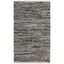 Hand-Woven Gray Stripe Cotton Area Rug - 2'6" X 4'