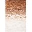 Ivory Geometric Hand-Knotted Cowhide Area Rug - 4' x 6'