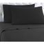 Twin Charcoal Cotton Polyester Flannel Sheet Set